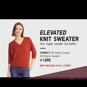 Uniqlo 3D Cocoon Sweater